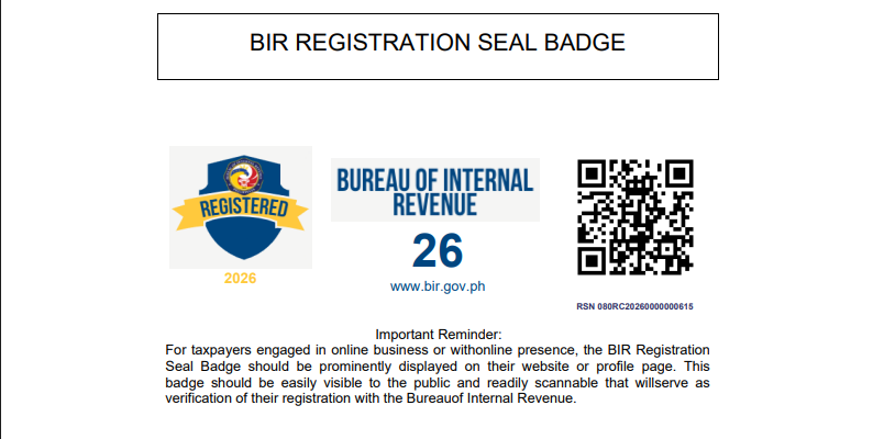 BIR Official Seal